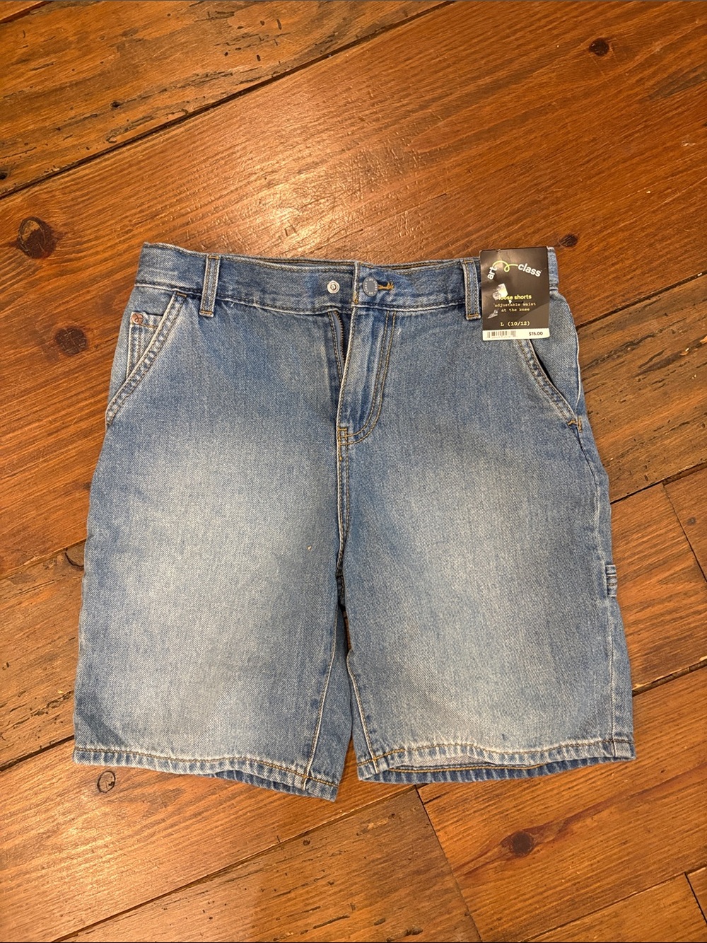 art class Light Blue Denim Kids Shorts